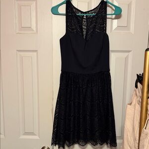 Guess Navy Lace Mini Dress